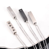 Stainless Steel Crystal Pet Necklace Pendant Ashes Urn Cremation Pendant