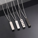 Stainless Steel Crystal Pet Necklace Pendant Ashes Urn Cremation Pendant