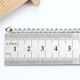 Stainless Steel Cuban Link Chain DIY Jewelry Making Men Women Necklace Bracelet