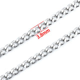 Stainless Steel Cuban Link Chain DIY Jewelry Making Men Women Necklace Bracelet