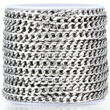 Stainless Steel Cuban Link Chain DIY Jewelry Making Men Women Necklace Bracelet