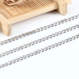 Stainless Steel Cuban Link Chain DIY Jewelry Making Men Women Necklace Bracelet