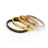 Stainless Steel Cuff Bracelet with Stone - Bohemian Stylish Classic
