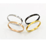 Stainless Steel Cuff Bracelet with Stone - Bohemian Stylish Classic