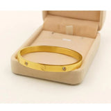 Stainless Steel Cuff Bracelet with Stone - Bohemian Stylish Classic