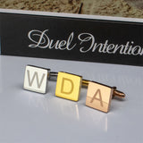 Personalized Stainless Steel Initials Cufflinks