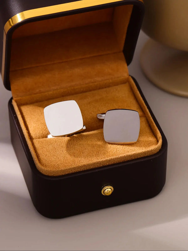 Stainless Steel Cufflinks for Men Shirt Suit Accessories