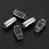 Curved Tube Beads Stainless Steel Hole 8mm Slide Charms Bracelet DIY Supplies