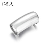 Curved Tube Beads Stainless Steel Hole 8mm Slide Charms Bracelet DIY Supplies