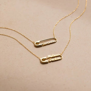 Stainless Steel Paper Clip Necklace for Women Men