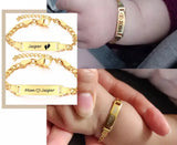 Stainless Steel Baby Bracelet Name Adjustable ID Bracelet