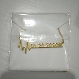 Personalized Stainless Steel Baby DOB Necklace