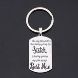 High-quality Stainless Steel Keychain, Three-color Options