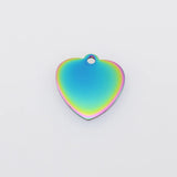 Stainless Steel Heart Charms 24*25mm Pendant