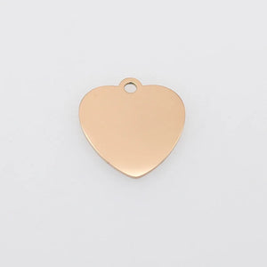 Stainless Steel Heart Charms 24*25mm Pendant