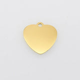 Stainless Steel Heart Charms 24*25mm Pendant