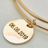 Personalised Stainless Steel Name Bangles for Women