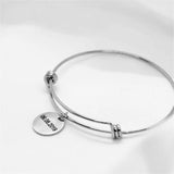Personalised Stainless Steel Name Bangles for Women