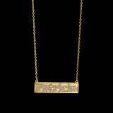 Personalized Stainless Steel Diamond Name Necklace