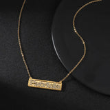Personalized Stainless Steel Diamond Name Necklace