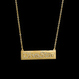 Personalized Stainless Steel Diamond Name Necklace
