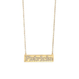 Personalized Stainless Steel Diamond Name Necklace