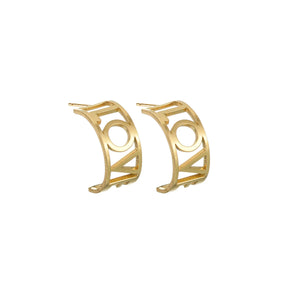 Personalized Stainless Steel Earrings with Name Letters