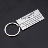 Family Isn't Blood, It's Love: Stainless Steel Keychain