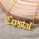 Personalized Stainless Steel Name Necklace with Cuban Chain for Men