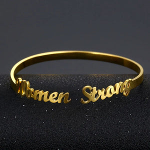 Custom Stainless Steel Name Bracelet Cuff Bangle