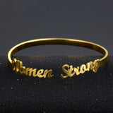 Custom Stainless Steel Name Bracelet Cuff Bangle