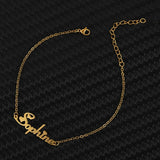 Personalized Stainless Steel Name Anklet Foot Chain