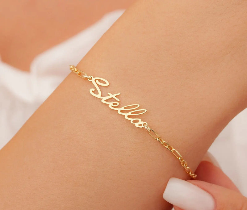 Personalized Steel Name Bracelet