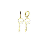 Customized Stainless Steel Name Earrings