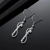 Personalized Stainless Steel Name Earrings