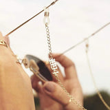 Stainless Steel Name Glasses Chain Personalized Mask Chain Necklace