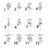 Custom Handwriting Style Name Necklace with Flower