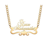 Custom Stainless Steel Name Necklace Pendant 5mm NK Chain