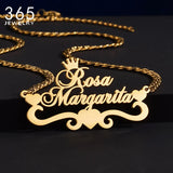 Custom Stainless Steel Name Necklace Pendant 5mm NK Chain