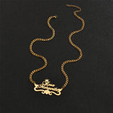 Custom Stainless Steel Name Necklace Pendant 5mm NK Chain