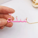 Custom Arabic Name Necklace in Stainless Steel