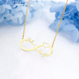 Personalized Stainless Steel Name Necklace Infinity Pendant Jewelry