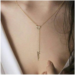 Heart Pendant Stainless Steel Name Necklace
