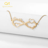 Personalized Stainless Steel Name Necklace Infinity Pendant Gift