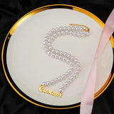 Personalized Stainless Steel Name Necklace Beads Choker Jewelry Gift