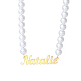 Personalized Stainless Steel Name Necklace Beads Choker Jewelry Gift