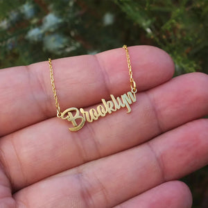 Personalized Steel Name Necklace