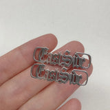 Custom Stainless Steel Name Shoe Buckle - Personalized Jewelry