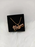 Custom Double Name Necklace in Stainless Steel