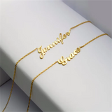 Stainless Steel Personalized Nameplate Necklace For Women Man